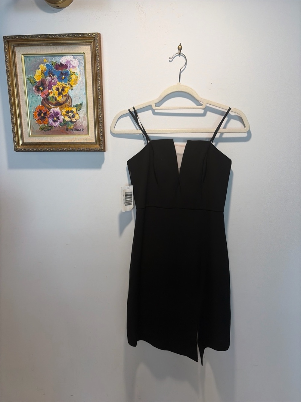Strapless Mini Dress Mesh Insert Sexy Liv Foster NWT cocktail Wedding LBD Black